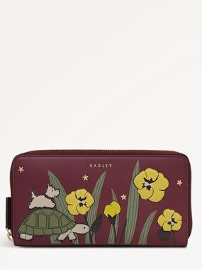 🐢🌼🐢 RADLEY Midnight Wanderer Large Zip Around Wallet